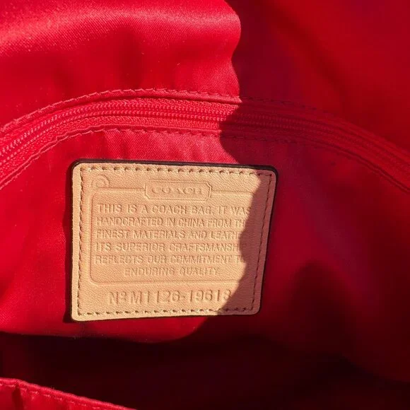 Coach Poppy Patchwork Tote with Scarf and Charm - Picture 10 of 10